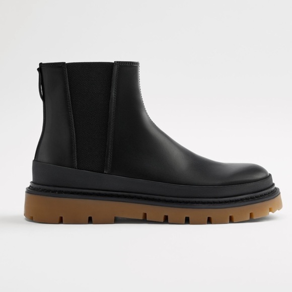 Zara Other - ZARA MEN  ANKLE BOOTS WITH CONTRAST SOLE SZ 9